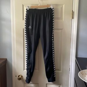 Black Kappa track Pant slim fit